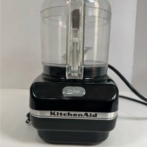 KitchenAid Black Mini Chopper with Pulse Button